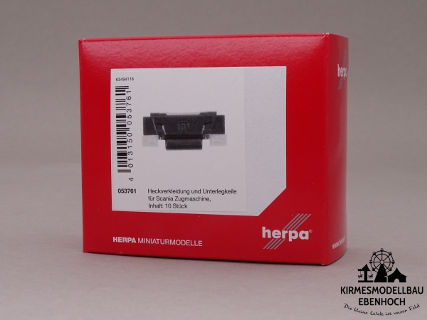 Herpa Heckverkleidung und Unterlegkeile für Scania Zugmaschienen Inhalt: 10 Stück  Herpa Art.Nr.053761