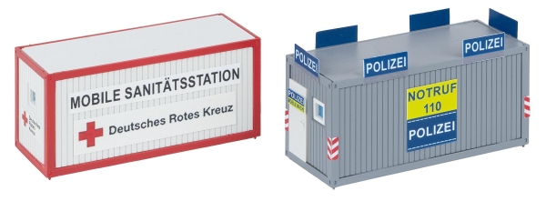 Bürocontainer Polizei und DRK 180338Faller|