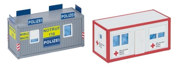 Bürocontainer Polizei und DRK 180338Faller|
